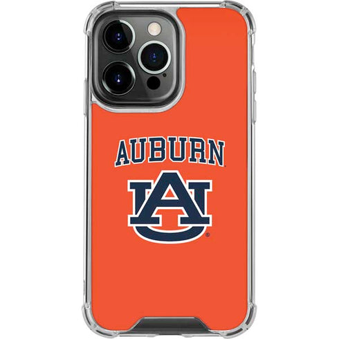 Auburn University AU Orange iPhone 14 Pro Clear Case